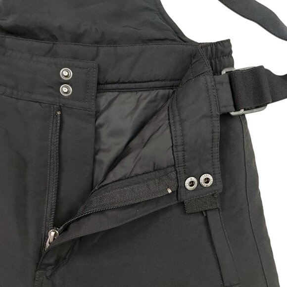 Slalom Ski Snow Bibs Overalls Youth 12 Medium Black Unisex Insulated Outdoor - Picture 5 of 11